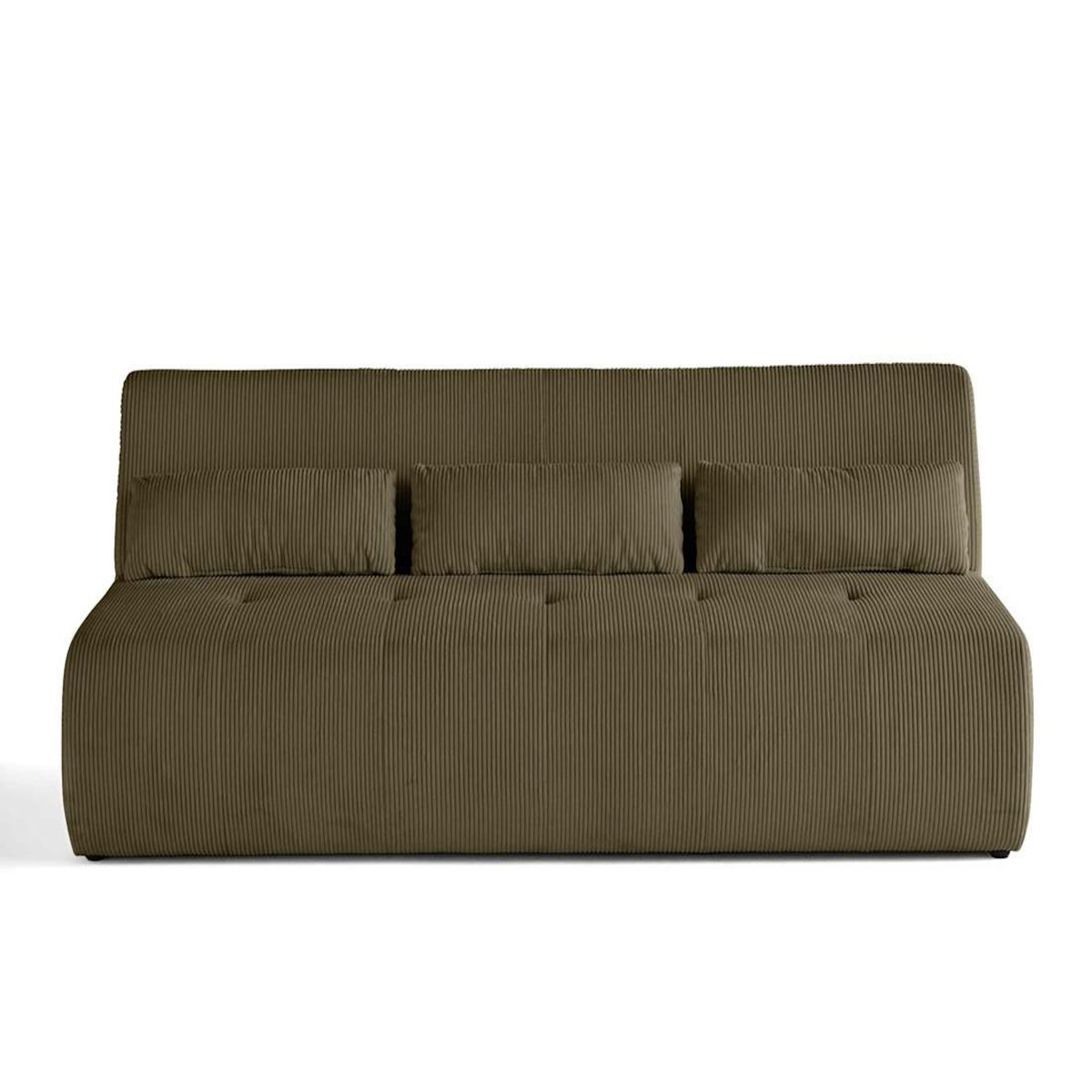 LISA DESIGN Onyx - canapé droit 3 places - en velours côtelé