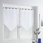 Paris Prix Paire de Voilages  Lisséa  60x160cm Blanc