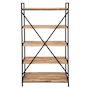 Voir la diapositive 2 : ATMOSPHERA Étagère 5 Niveaux en Bois  Edena  180cm Naturel