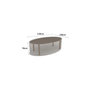 Voir la diapositive 3 : Nortene Housse de protection pour table ovale COVERTOP - Taupe - 230 x 130 x 70 cm