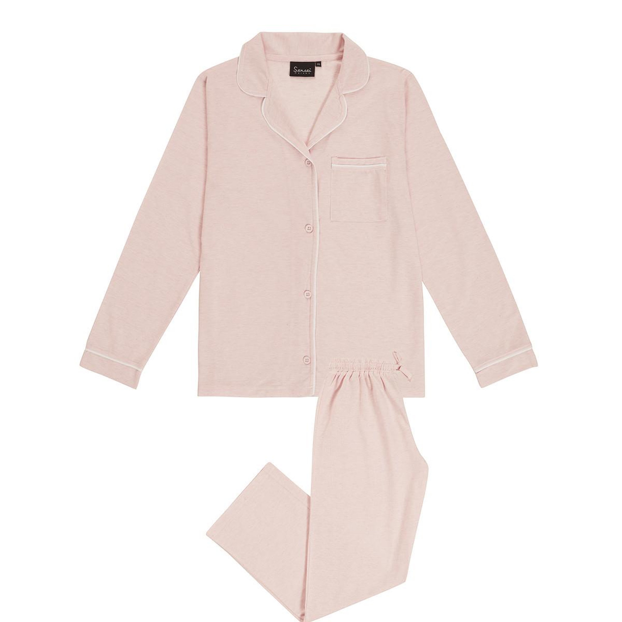 Voir la diapositive 3 : Sensei Maison Pyjama uni chambray femme MILA