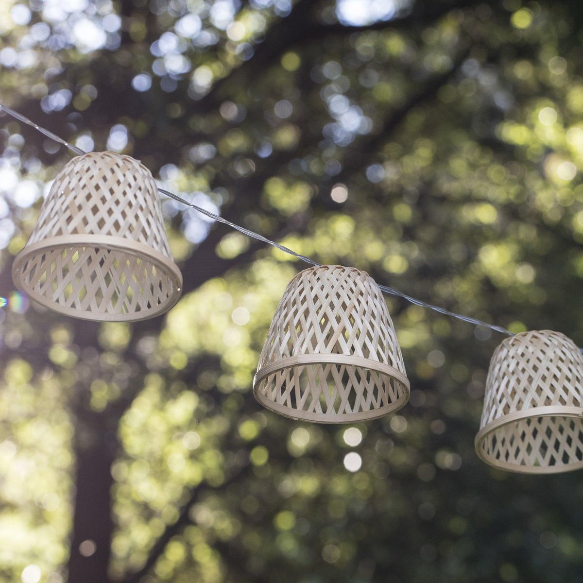 Lumisky Guirlande lumineuse solaire CHILL Beige Rotin 3.8M