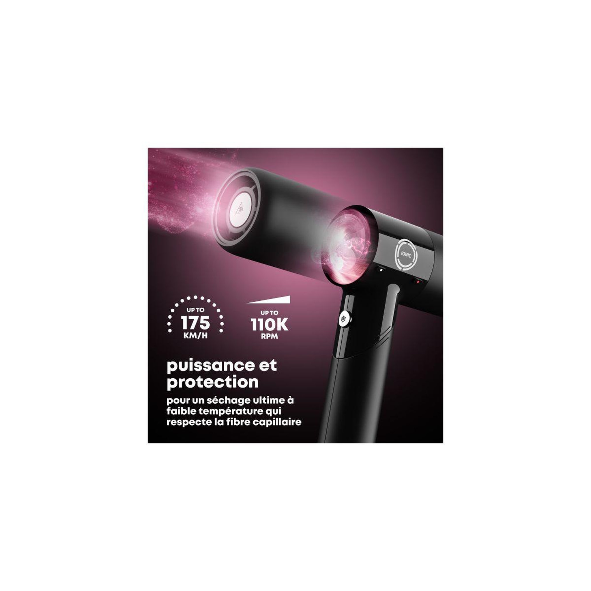 Voir la diapositive 3 : REVAMP Sèche cheveux professionnel progloss enigma révélation