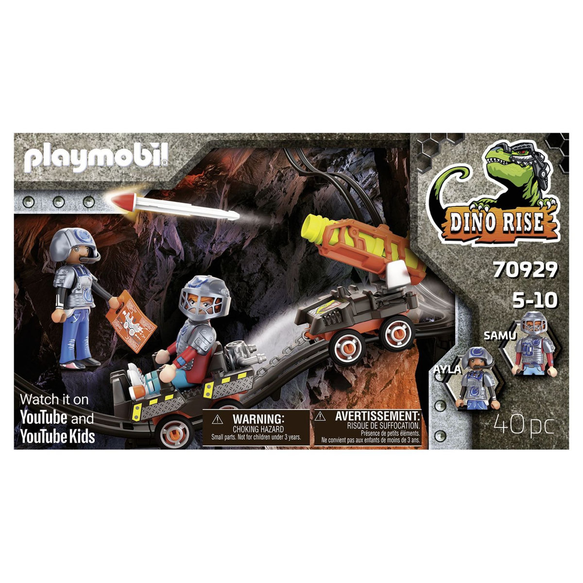 PLAYMOBIL 70929 Véhicule de tir pour Dino Mine