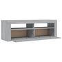 Voir la diapositive 4 : VIDAXL Meuble TV avec lumieres LED sonoma gris 120x35x40 cm