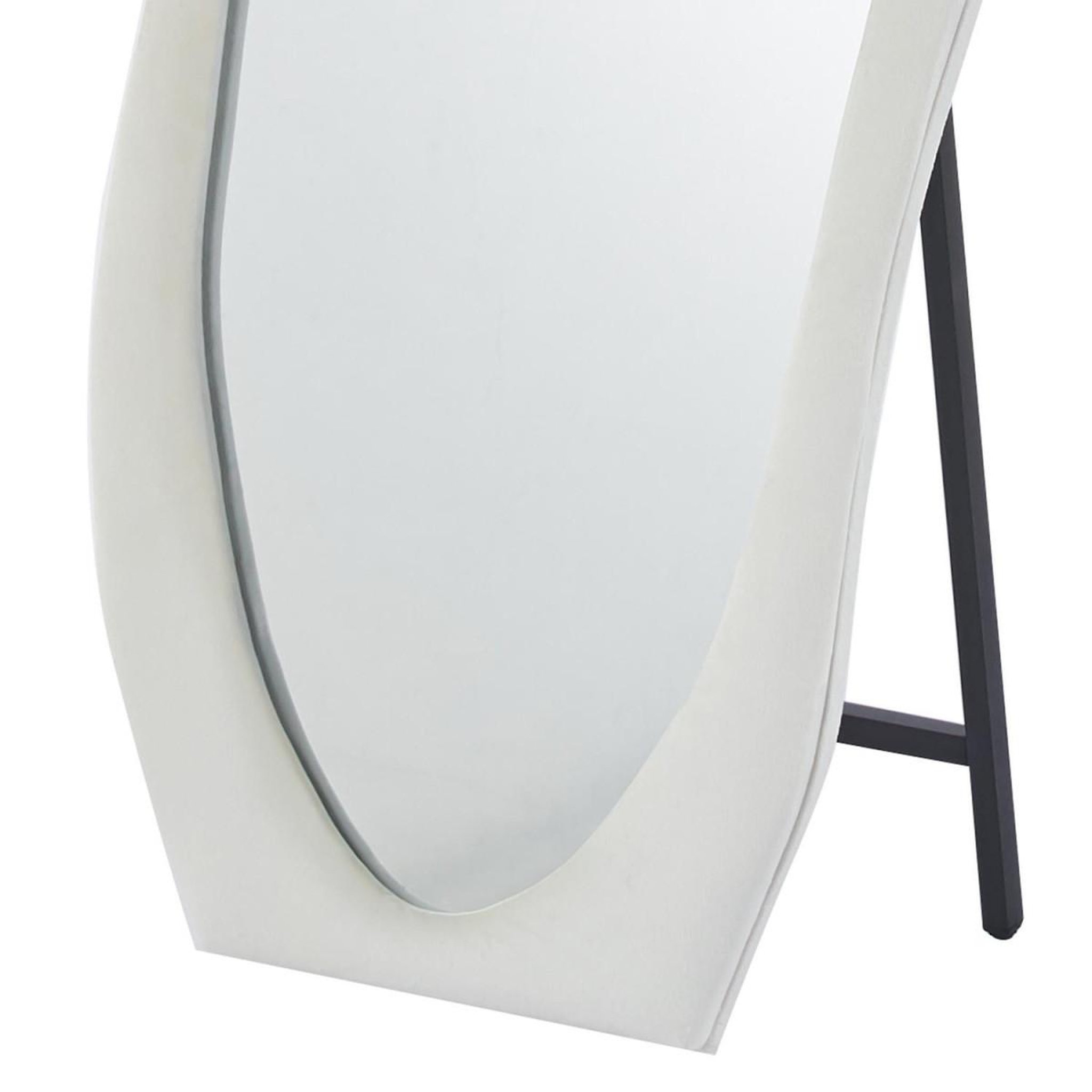 Voir la diapositive 3 : Paris Prix Miroir Design sur Pied  Perry  170cm Crème