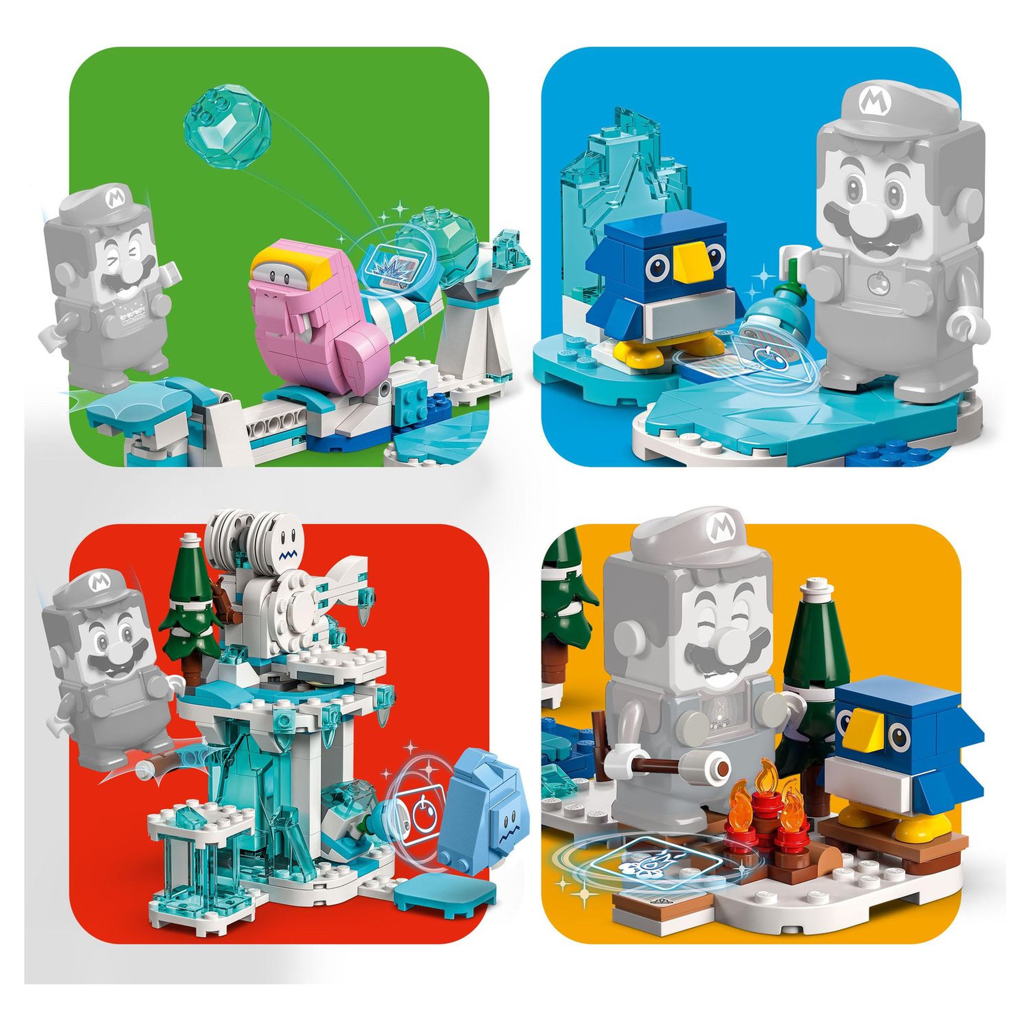 Voir la diapositive 6 : LEGO Super Mario 71417 Ensemble extension L'aventure dans la neige de Morsinet? Jouet pour Enfants à Combiner avec Pack de Démarrage, et Figurines Congélo