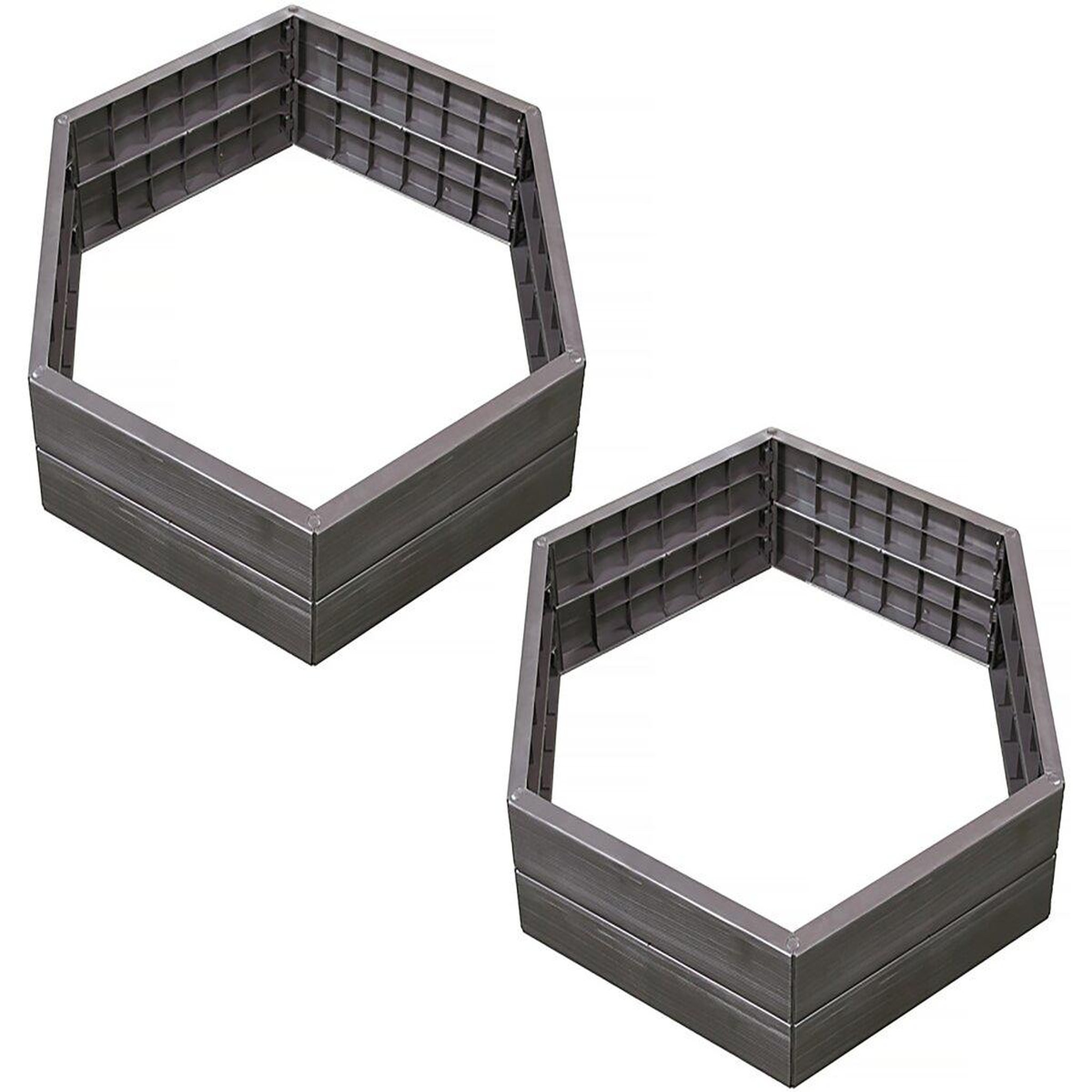 Voir la diapositive 2 : Habitat et Jardin Kit de 2 carrés potagers  Ergo  - 110 x 25 cm