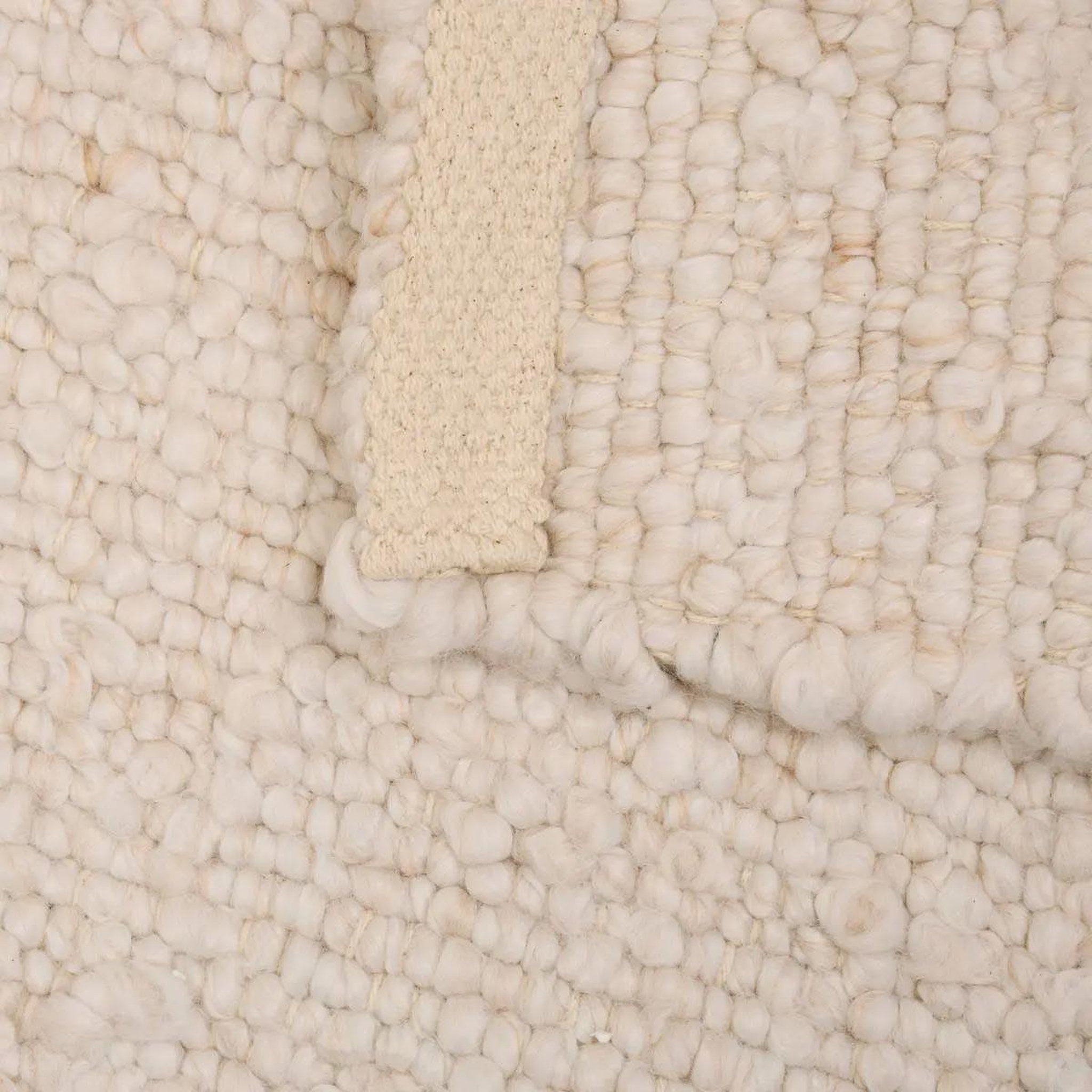 Voir la diapositive 2 : ATMOSPHERA Tapis effet laine  volna  60x90cm ivoire