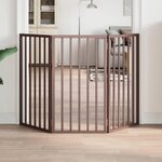 VIDAXL Barriere pour chien pliable 3 panneaux 150 cm bois de peuplier