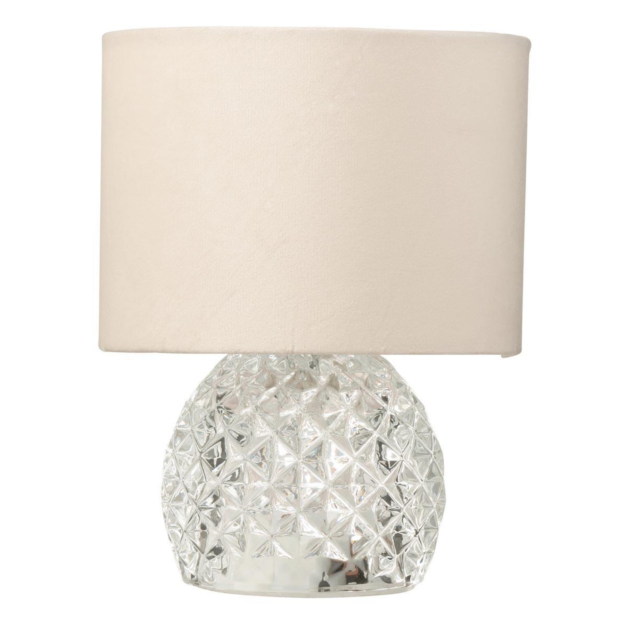 J-LINE Lampe à poser en verre  led  23cm transparent