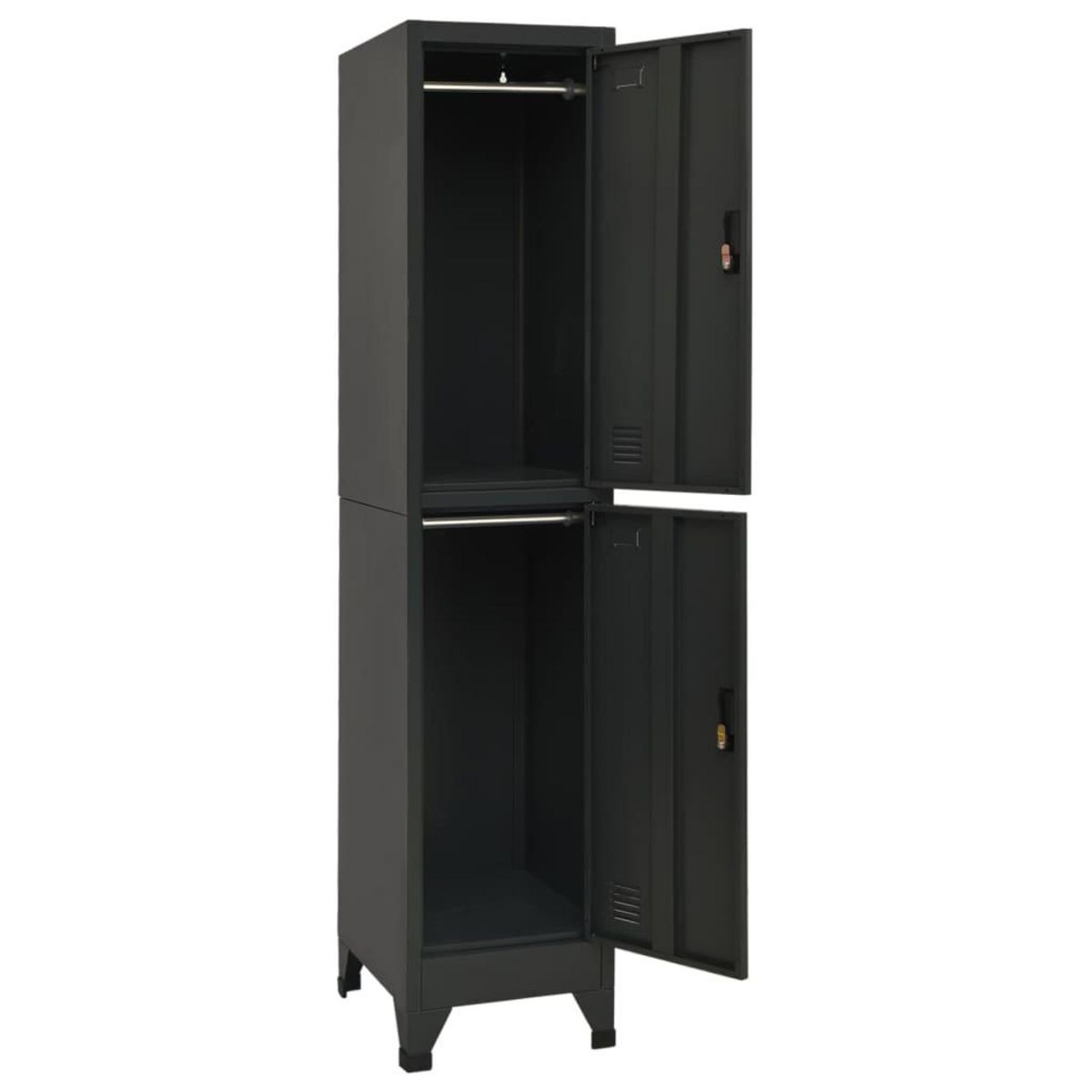 VIDAXL Armoire a casiers Anthracite 38x45x180 cm Acier