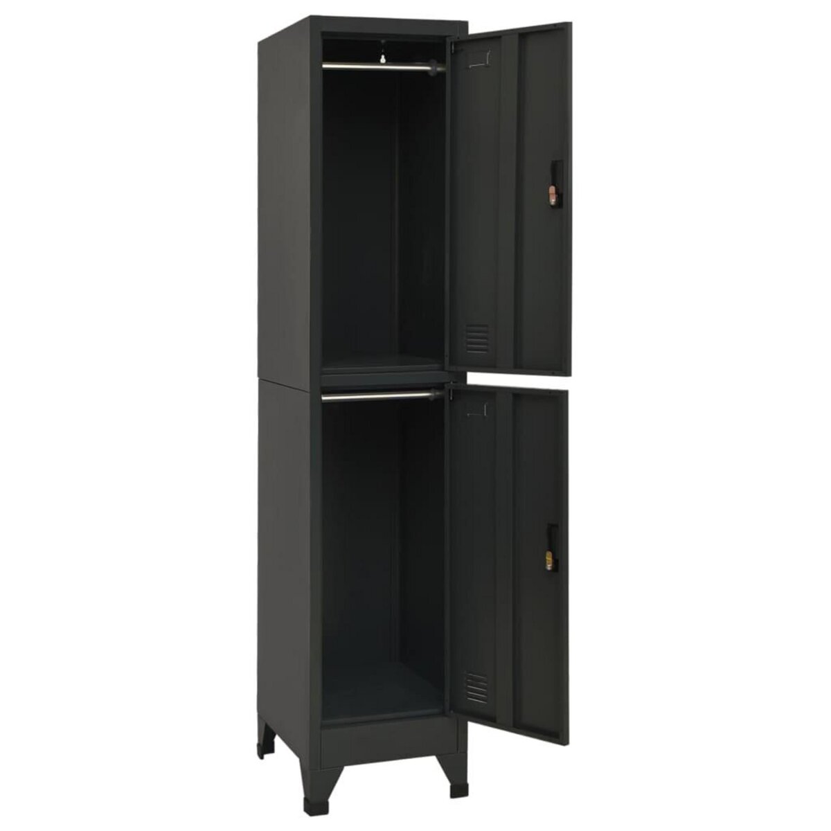 VIDAXL Armoire a casiers Anthracite 38x45x180 cm Acier