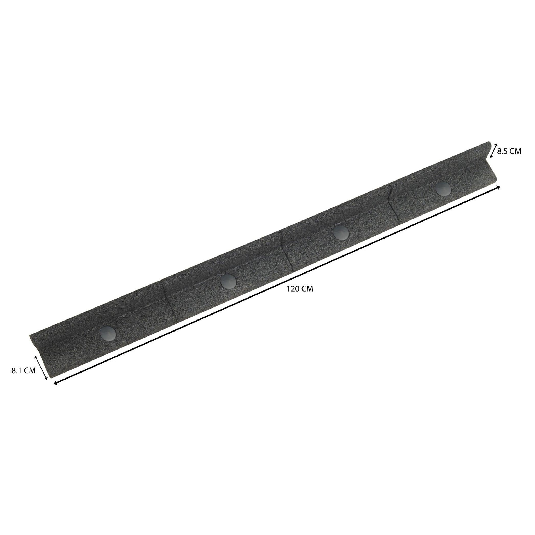 Voir la diapositive 5 : MONSTERSHOP Lot de 12 bordures de jardin flexibles en caoutchouc 1,2 m & maillet