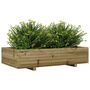 Voir la diapositive 4 : VIDAXL Jardiniere 110x60x26,5 cm bois de pin impregne