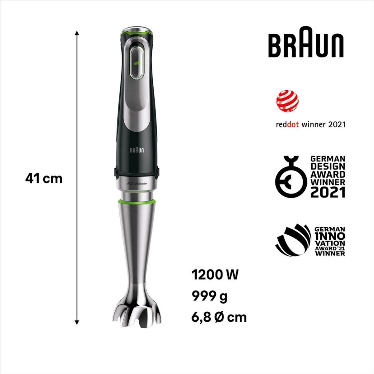 BRAUN Mixeur Multi Quick 9 MQ9147X