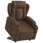Voir la diapositive 3 : VIDAXL Fauteuil inclinable electrique marron tissu