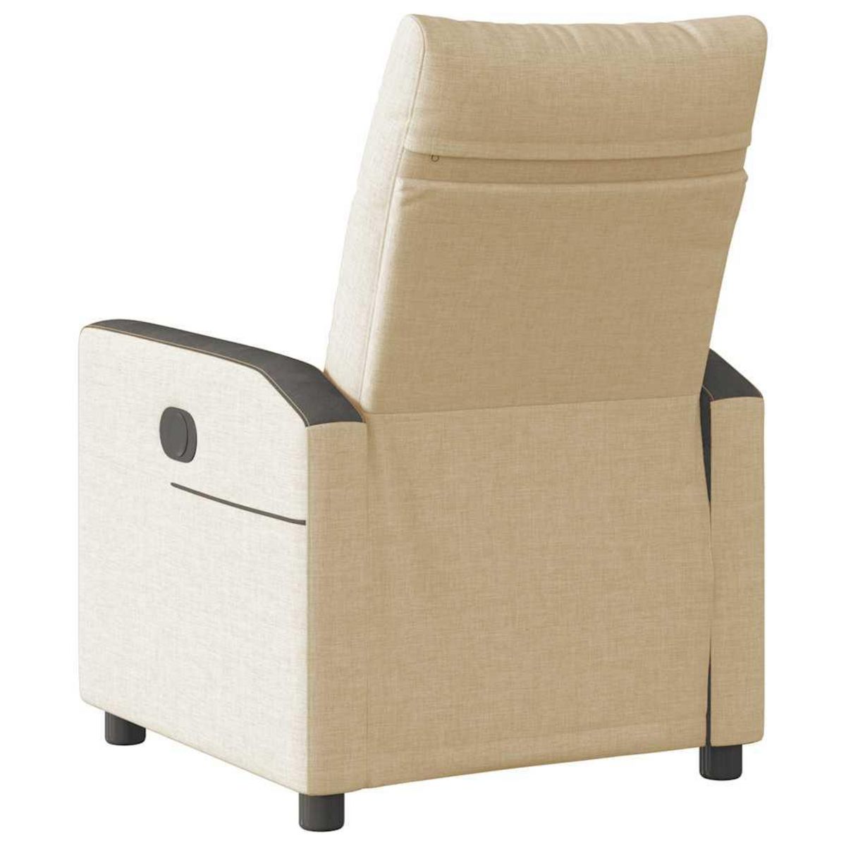 VIDAXL Fauteuil inclinable Creme Tissu