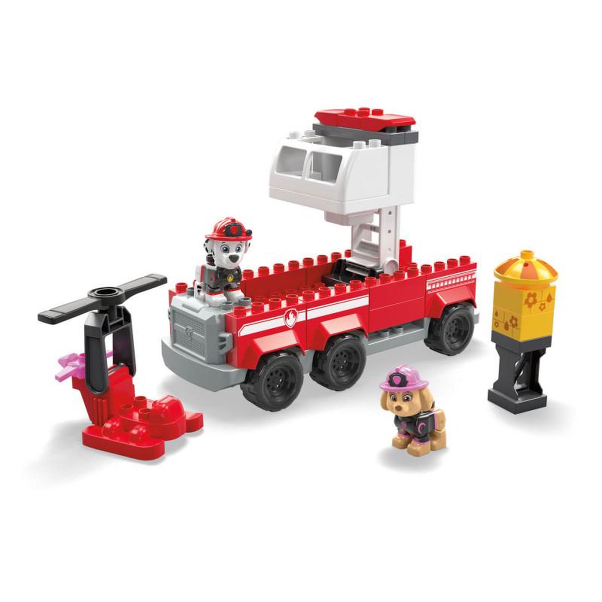 Voir la diapositive 1 : MEGA BLOKS Mega Bloks PAW Patrol Junior Builders - Marshall Fire Truck HHN05