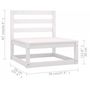 Voir la diapositive 6 : VIDAXL Salon de jardin 8 pcs avec coussins Bois de pin massif