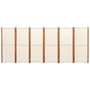 Voir la diapositive 4 : VIDAXL Cloison de separation 6 panneaux Blanc creme 420x180 cm