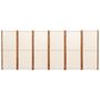 Voir la diapositive 4 : VIDAXL Cloison de separation 6 panneaux Blanc creme 420x180 cm