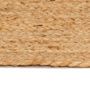 Voir la diapositive 3 : VIDAXL Tapis jute tresse 240 cm Rond