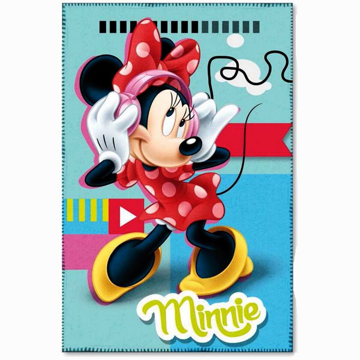 Plaid polaire Minnie Disney