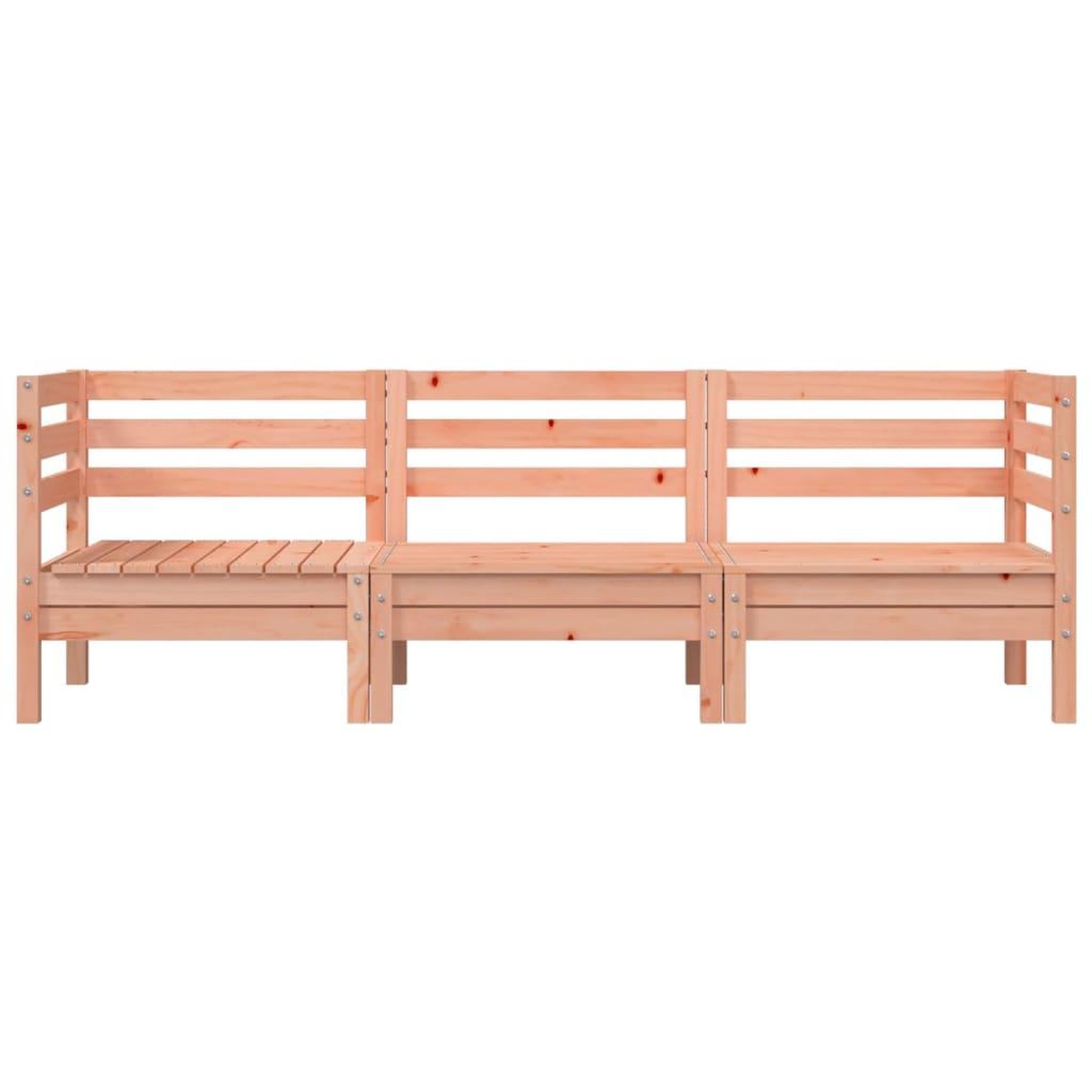 Voir la diapositive 4 : VIDAXL Canape de jardin 3 places bois massif de douglas