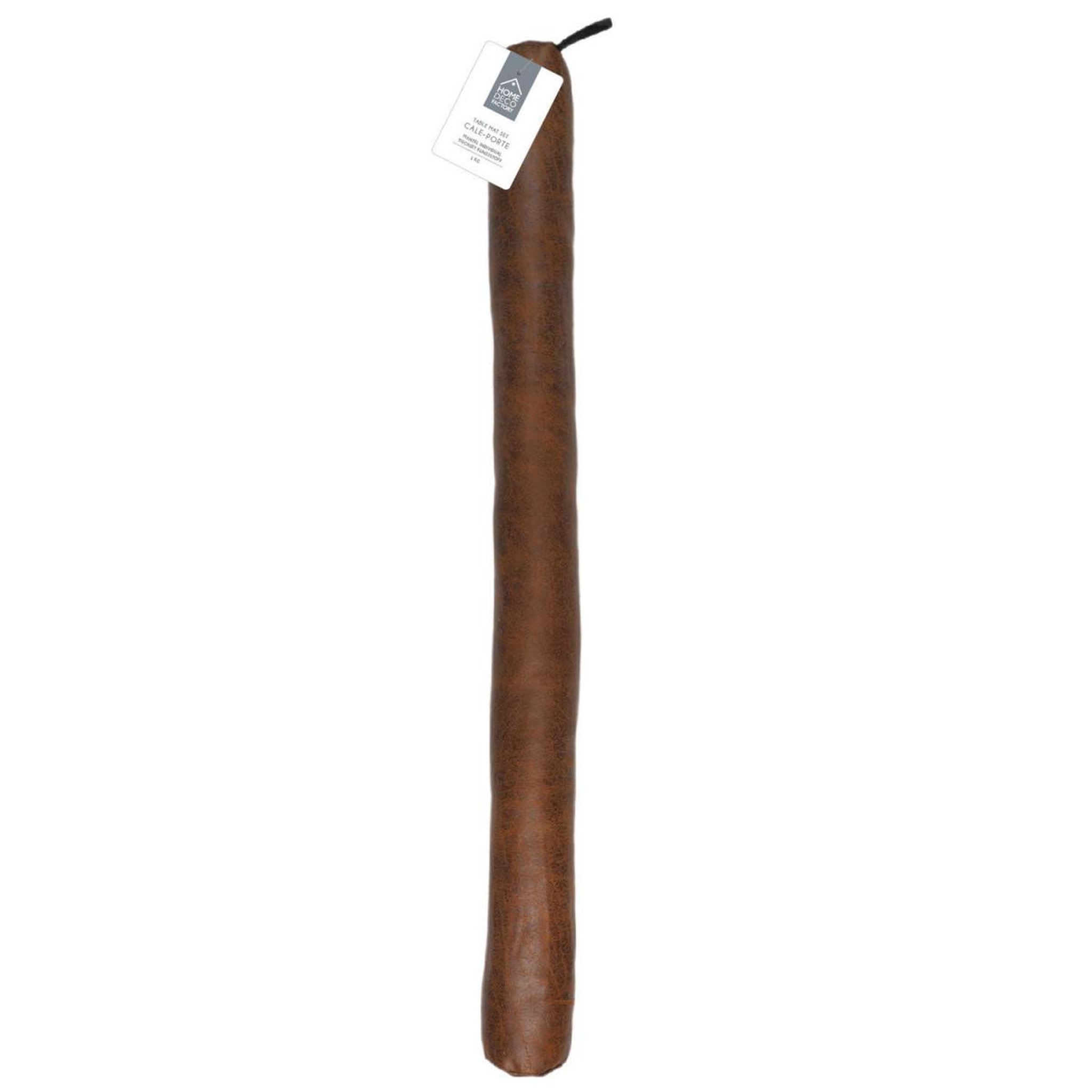 Voir la diapositive 4 : The Home Deco Factory Boudin bas de porte  chic  80cm camel