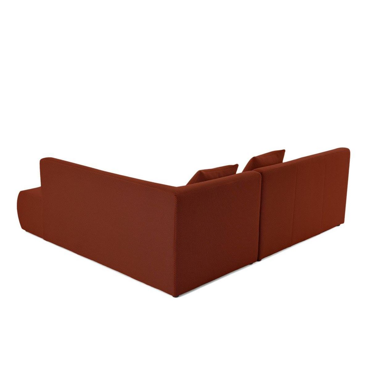 LISA DESIGN Onyx - canapé modulable d'angle droit 5 places - en tissu mailles 3d