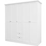 Voir la diapositive 1 : MARKET24 Armoire de chambre - LANDWOOD 19 - Blanc - 5 portes - 187 x 67 x 200 cm