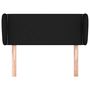 Voir la diapositive 3 : VIDAXL Tete de lit avec oreilles Noir 83x23x78/88 cm Tissu