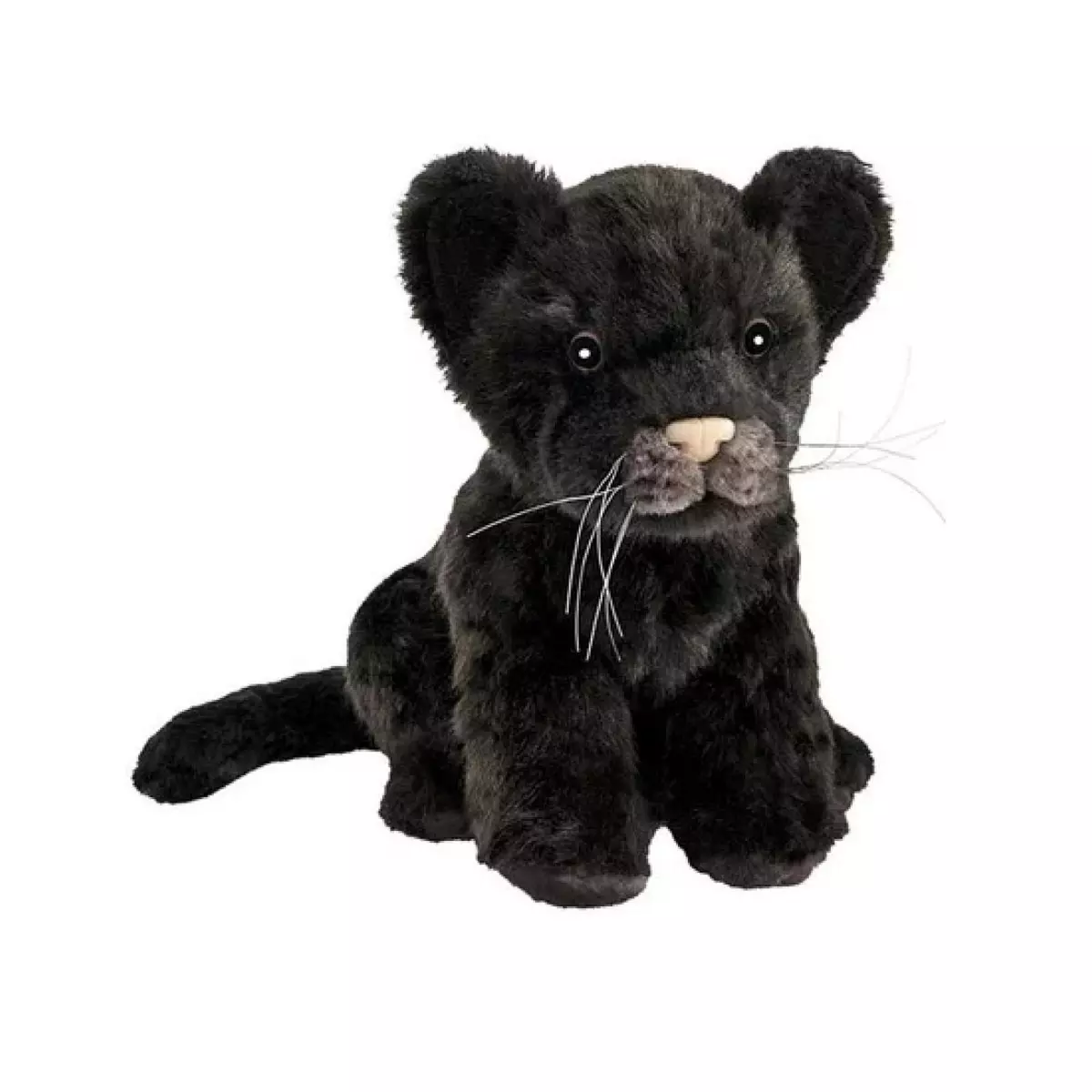 Anima Jaguar noir bebe assis 18cm