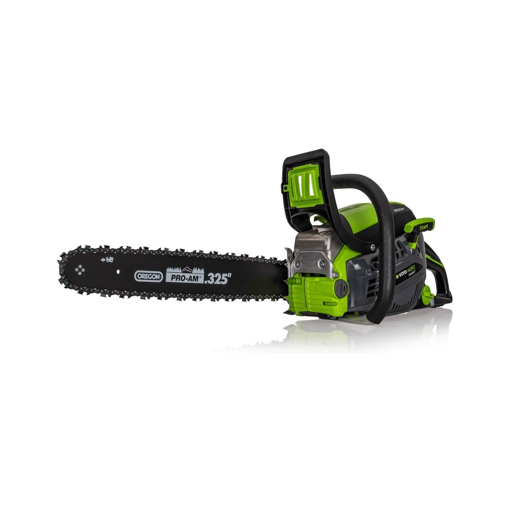 Voir la diapositive 5 : VITO Tronconneuse thermique 45cm3 lame 45 cm guide oregon moteur 2t carburateur walbro coupe bois élagage abattage vito