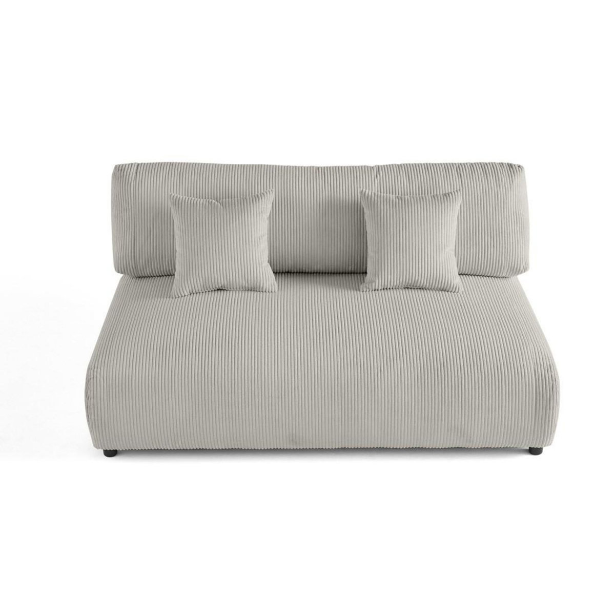 LISA DESIGN Garance - module d'assise 3 places - en velours côtelé