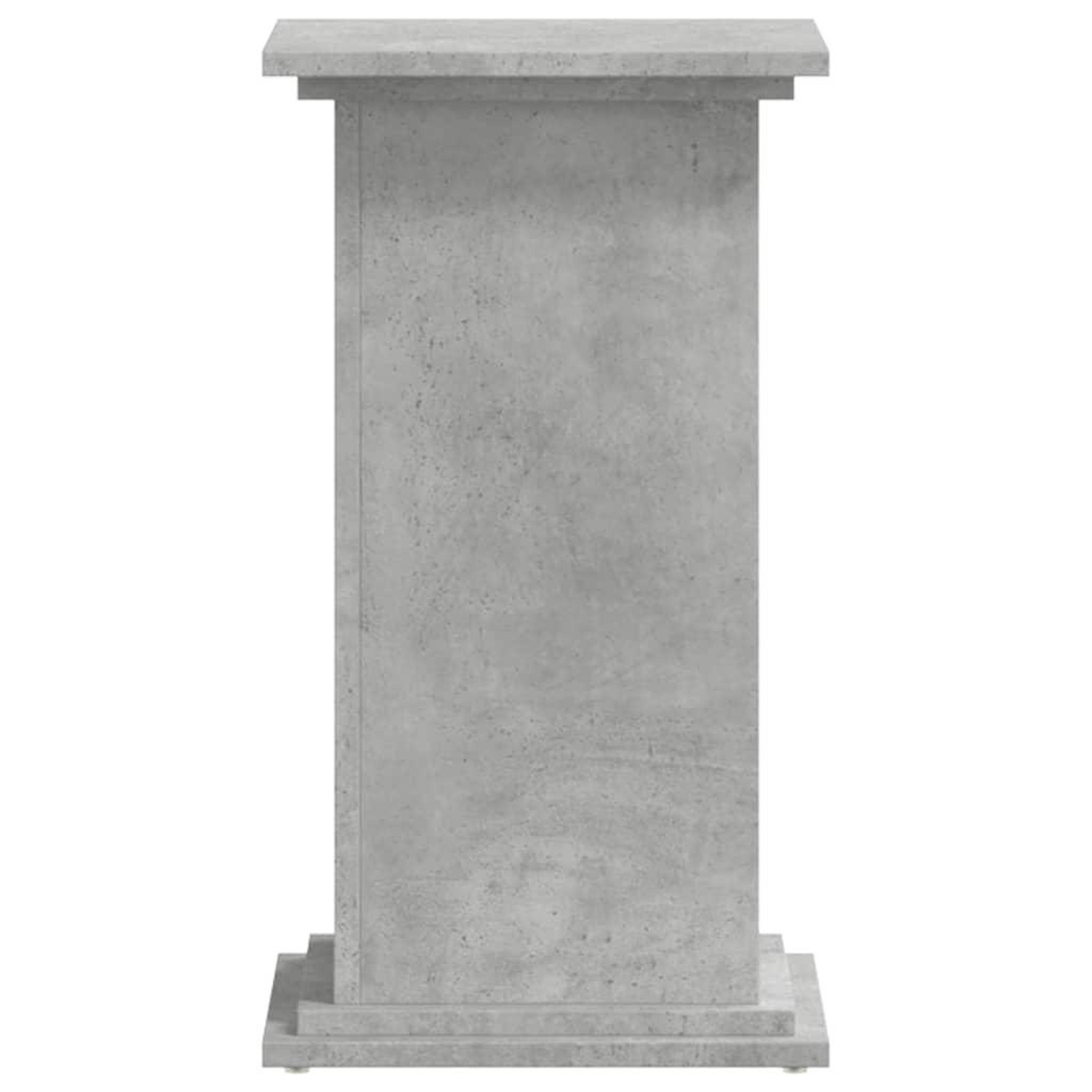 Voir la diapositive 4 : VIDAXL Support pour plantes gris beton 33x33x60 cm bois d'ingenierie