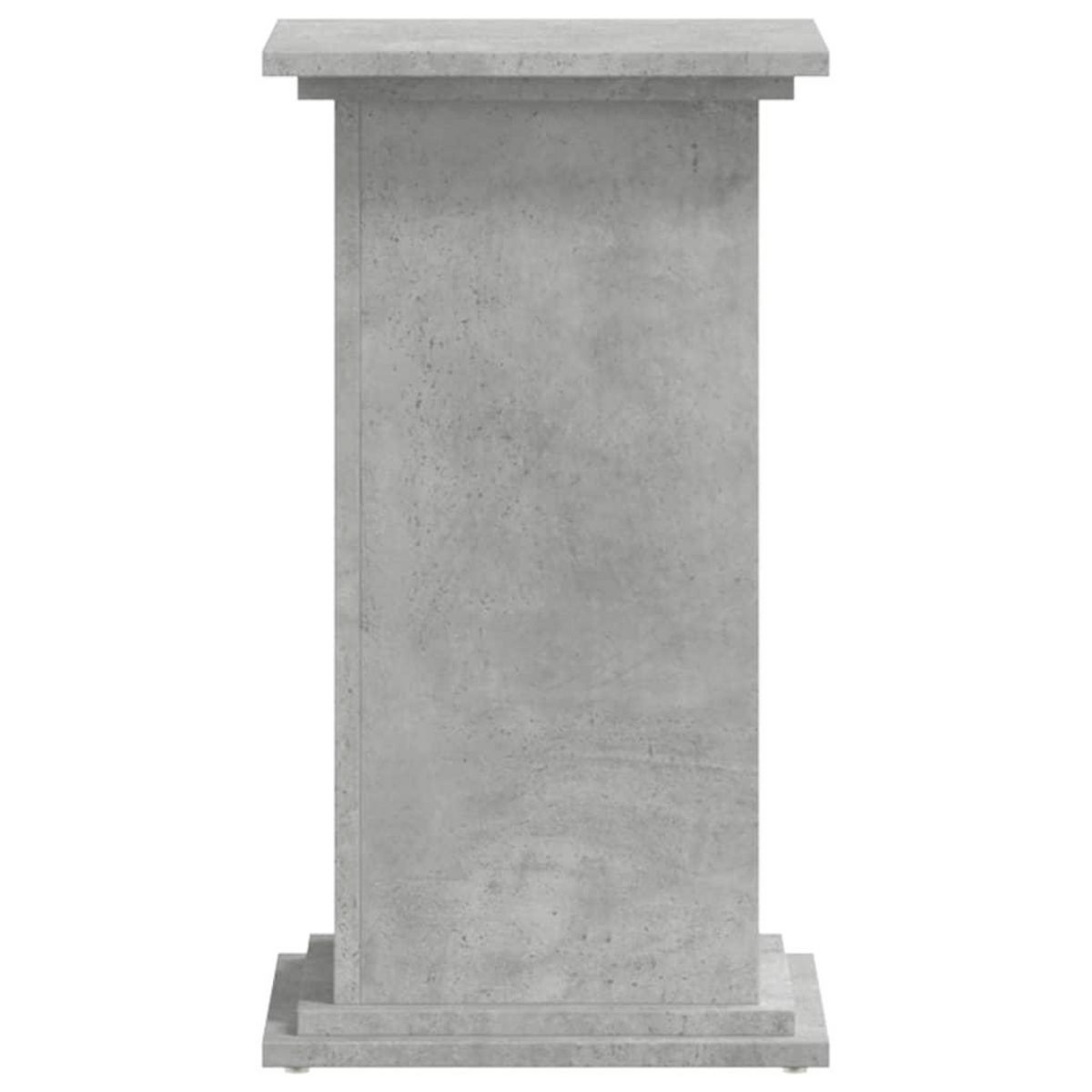 VIDAXL Support pour plantes gris beton 33x33x60 cm bois d'ingenierie