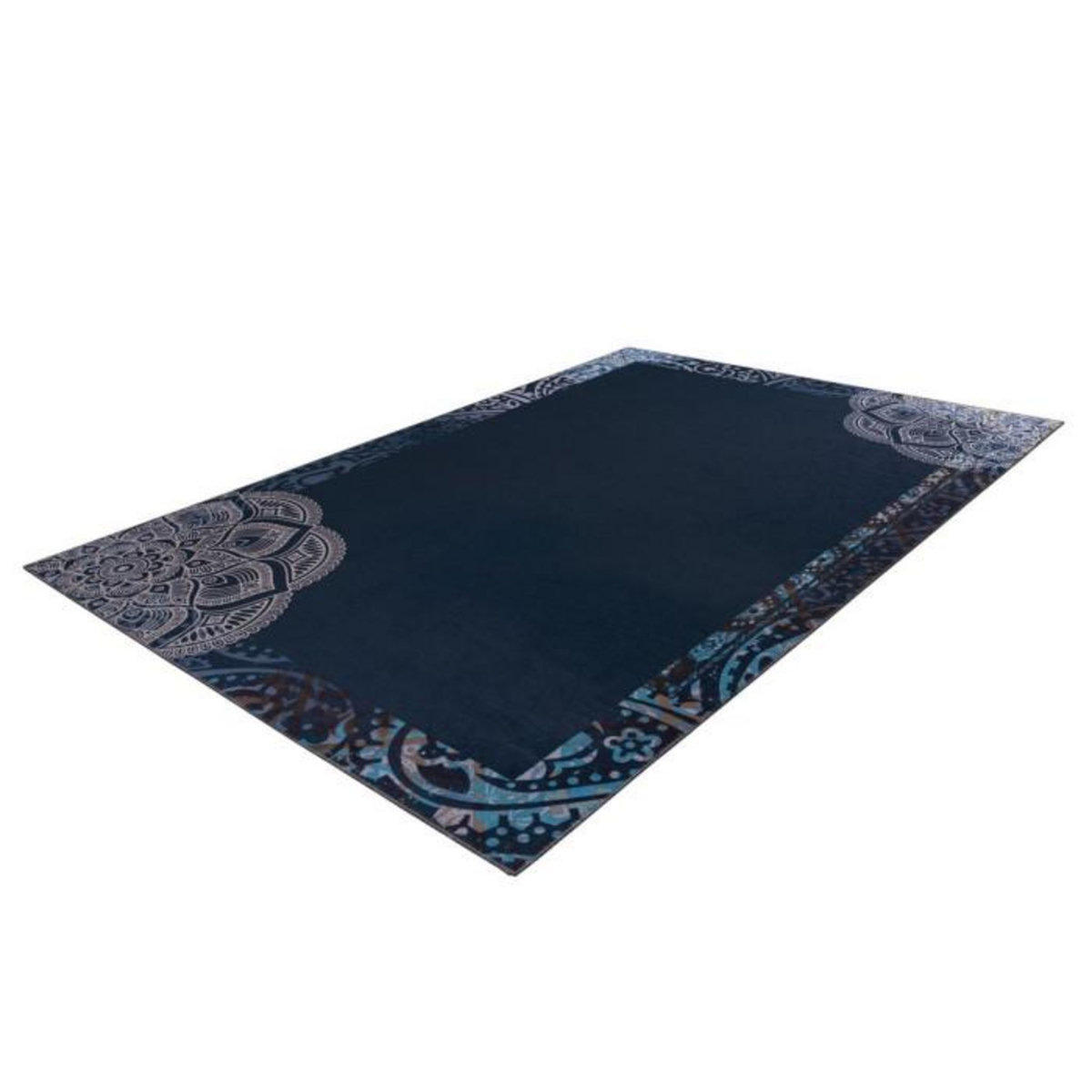 Paris Prix Tapis à Motifs Vintage  Medley  Bleu