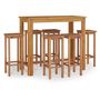 Voir la diapositive 2 : VIDAXL Ensemble de bar de jardin 7 pcs bois d'acacia solide