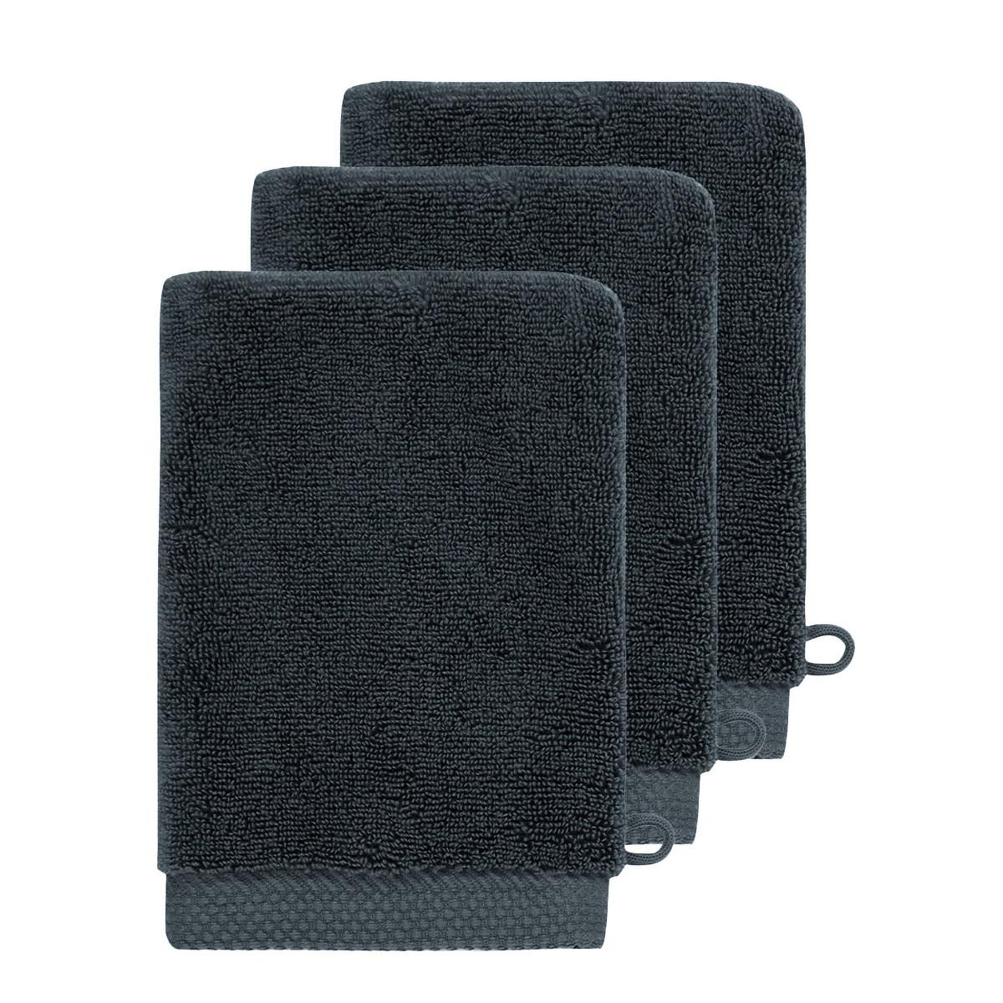 Voir la diapositive 1 : Sensei Maison 3 gants de toilette Zéro Twist 560 g/m² SENSOFT - 16x22 cm