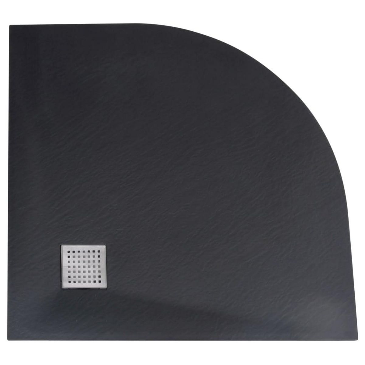 VIDAXL Receveur de douche SMC Noir 90x90 cm
