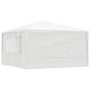 Voir la diapositive 2 : VIDAXL Tente de reception avec parois laterales 4x4 m Blanc 90 g/m^2