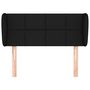 Voir la diapositive 3 : VIDAXL Tete de lit avec oreilles Noir 83x23x78/88 cm Tissu