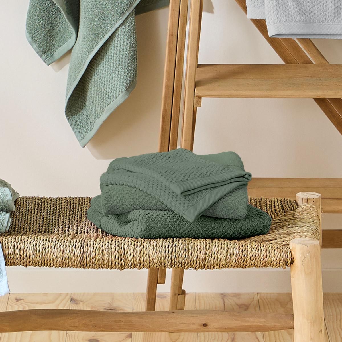 GUY LEVASSEUR Lot 2 serviettes de bain et 2 gants de toilette