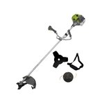 VITO Debroussailleuse thermique 43 Cm3 Moteur 2T 1,5CV Lame 3 dents + Bobine de fil + Sangle de portée VITO