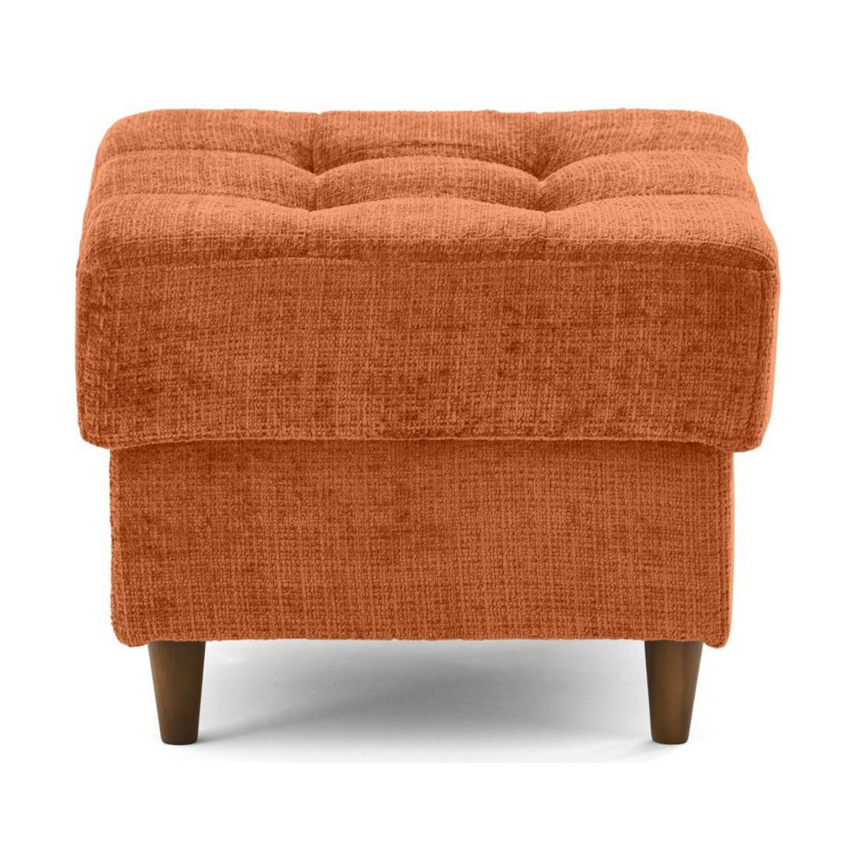 LISA DESIGN Anna - pouf en velours texturé - pieds en bois