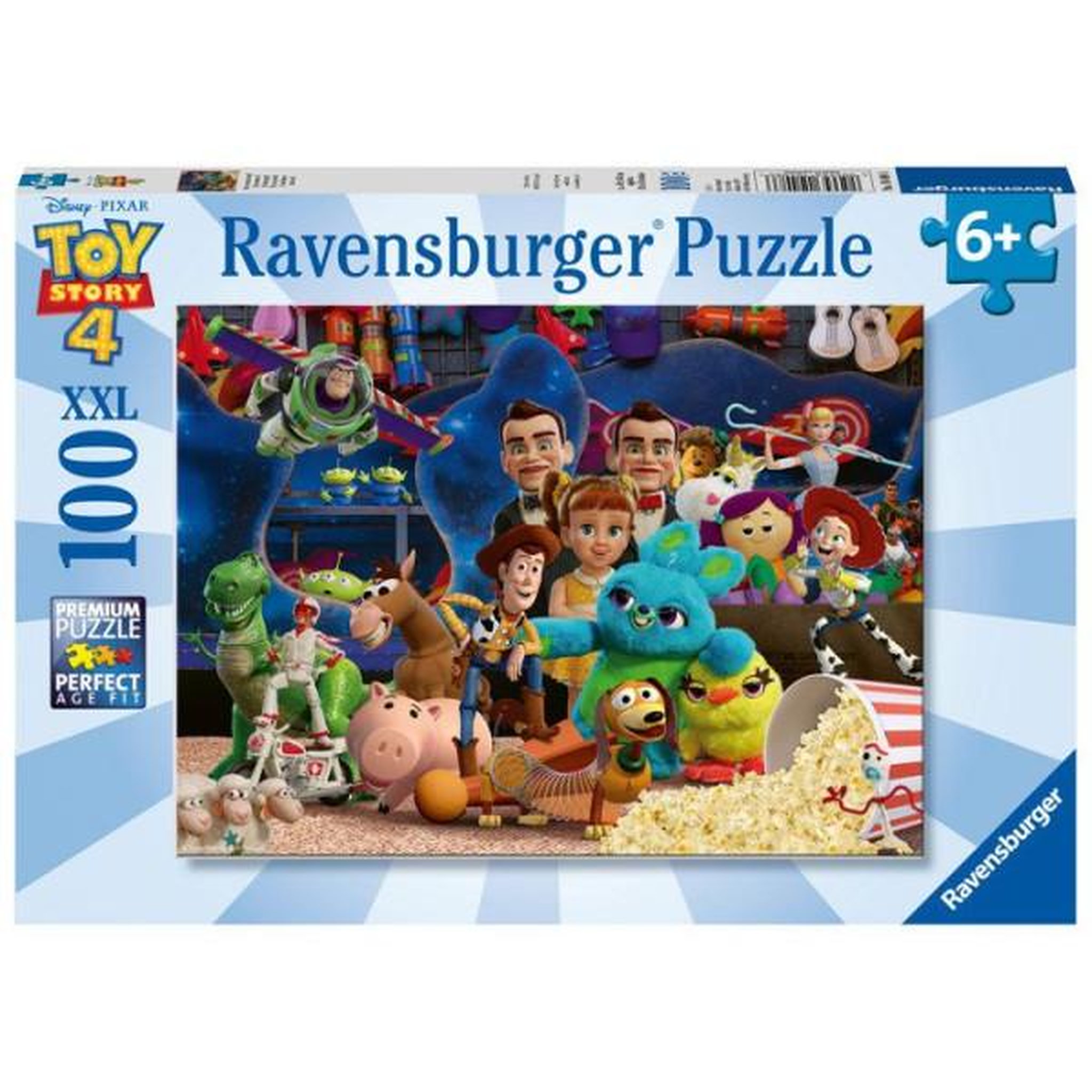 RAVENSBURGER Puzzle Ravensburger Toy Story 4 - 100 pieces XXL - Pour enfants des 6 ans - Dessins animés et BD - Bleu