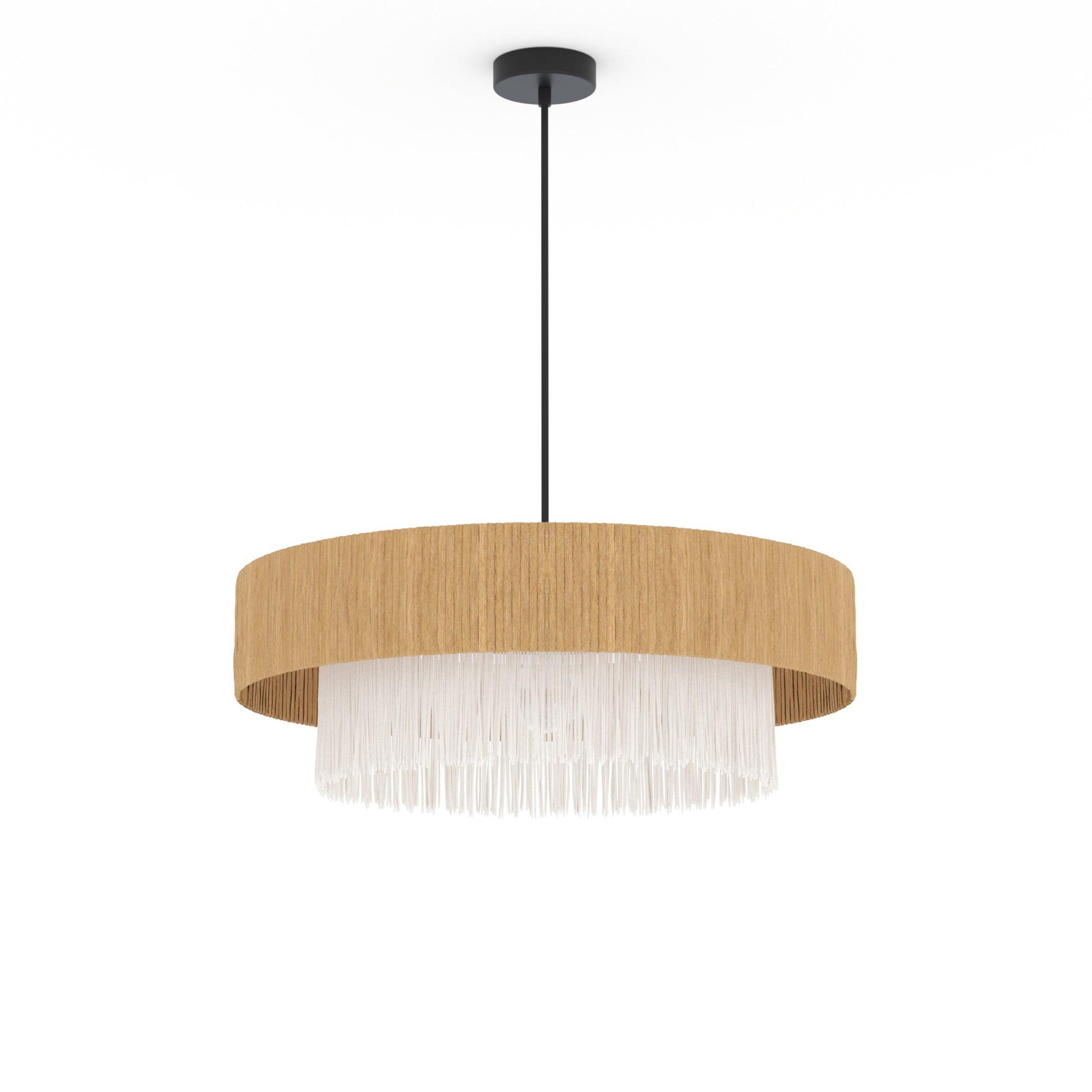 MAISON PAVANE Suspension ronde en raphia 75 cm-Solara