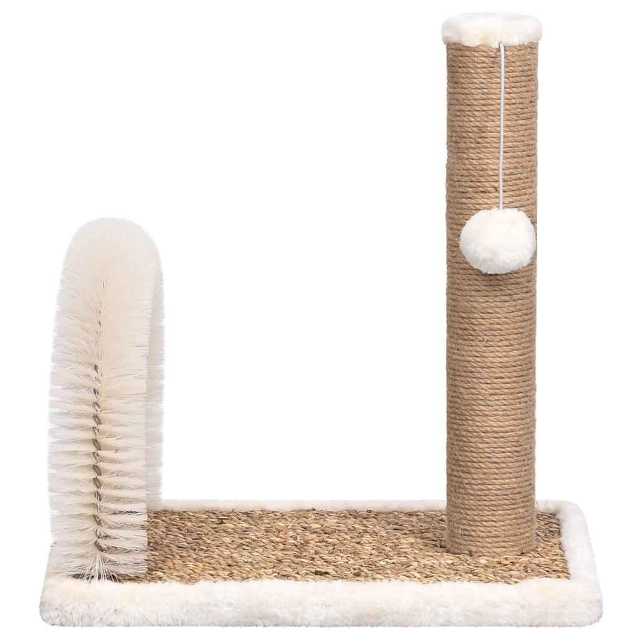 Voir la diapositive 3 : VIDAXL Arbre a chat avec brosse de toilettage en arche et grattoir